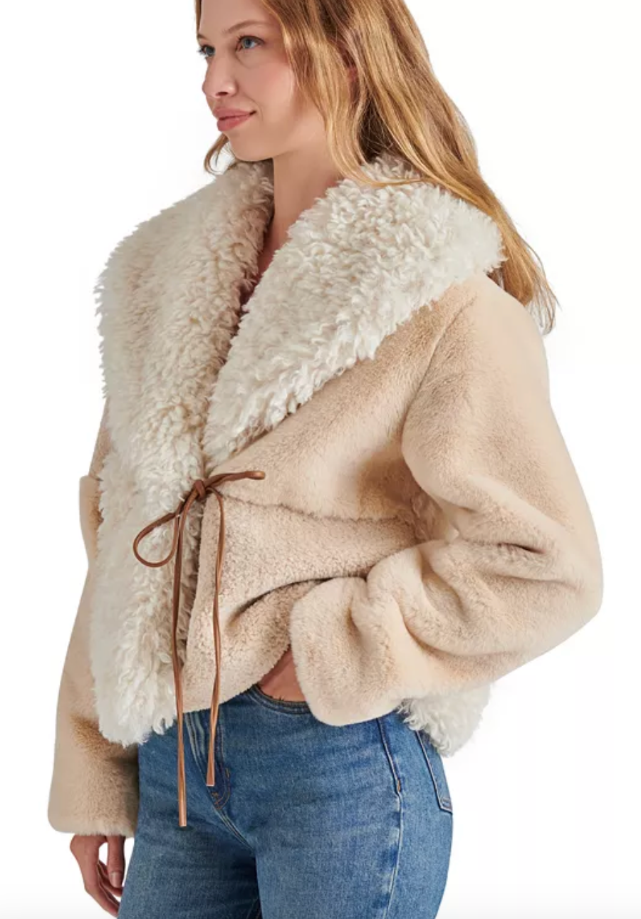 Winterlyn Faux Fur Jacket by Steve Madden