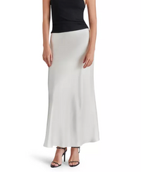 Black or White Satin Skirt by Steve Madden