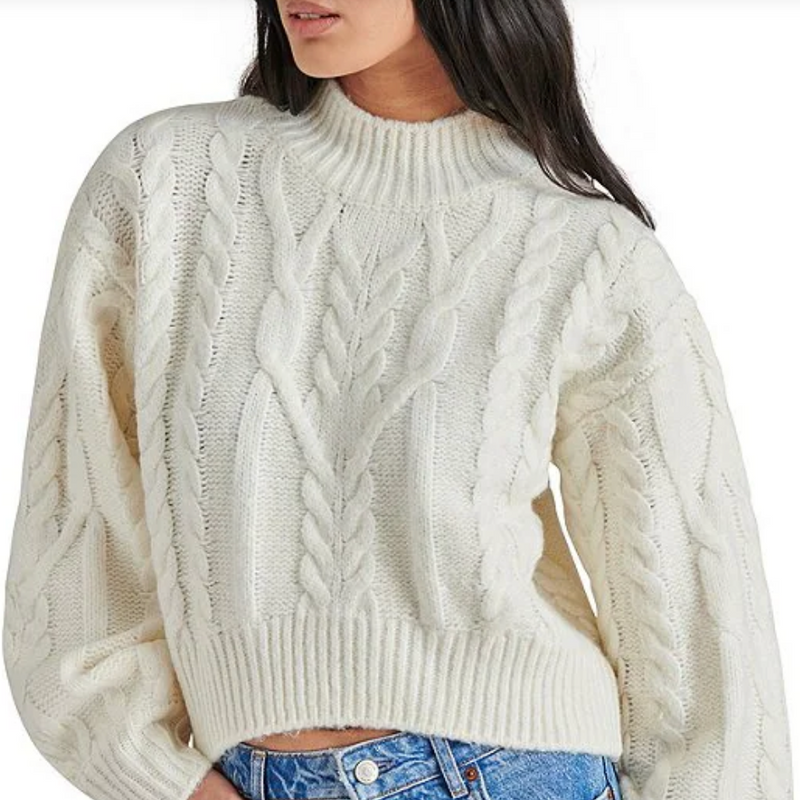 Marcie Crewneck Sweater by Steve Madden