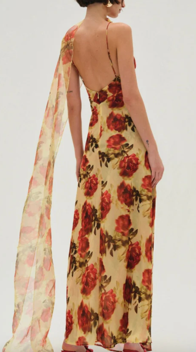 Floral Stems Maxi Dress by For Love and Lemons