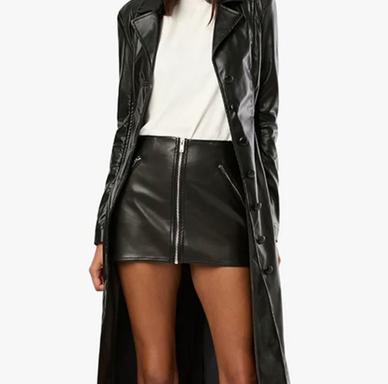 Zipper Vegan Leather Mini Skirt by We Wore What