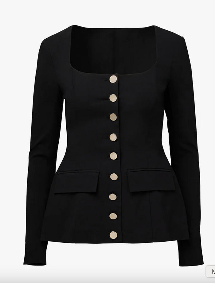 Boatneck Peplum Blazer by We Wore What