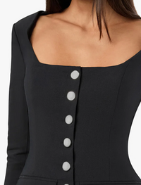 Boatneck Peplum Blazer by We Wore What