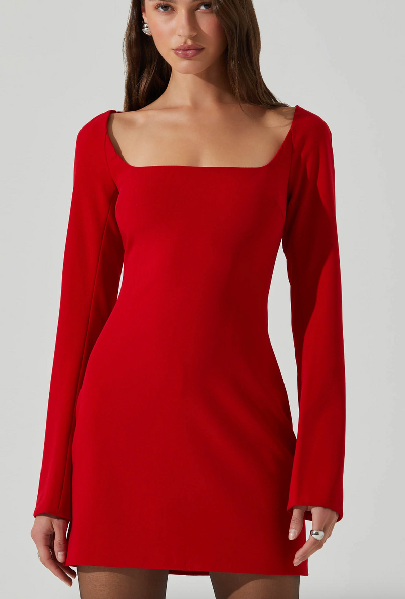 Calanthe Red Mini Dress by Astr the Label