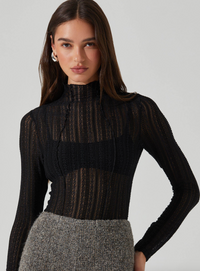 Colleen Lace Long Sleeve Top by ASTR the label