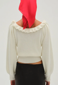 Miranda White Sweater Top by For Love and Lemons