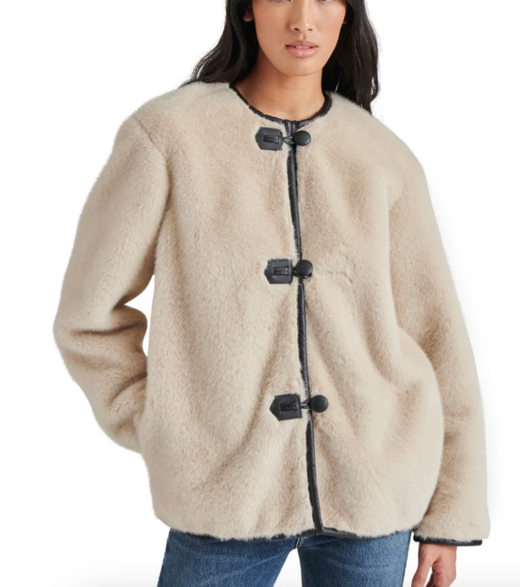 Faux Fur Jacket by Steve Madden