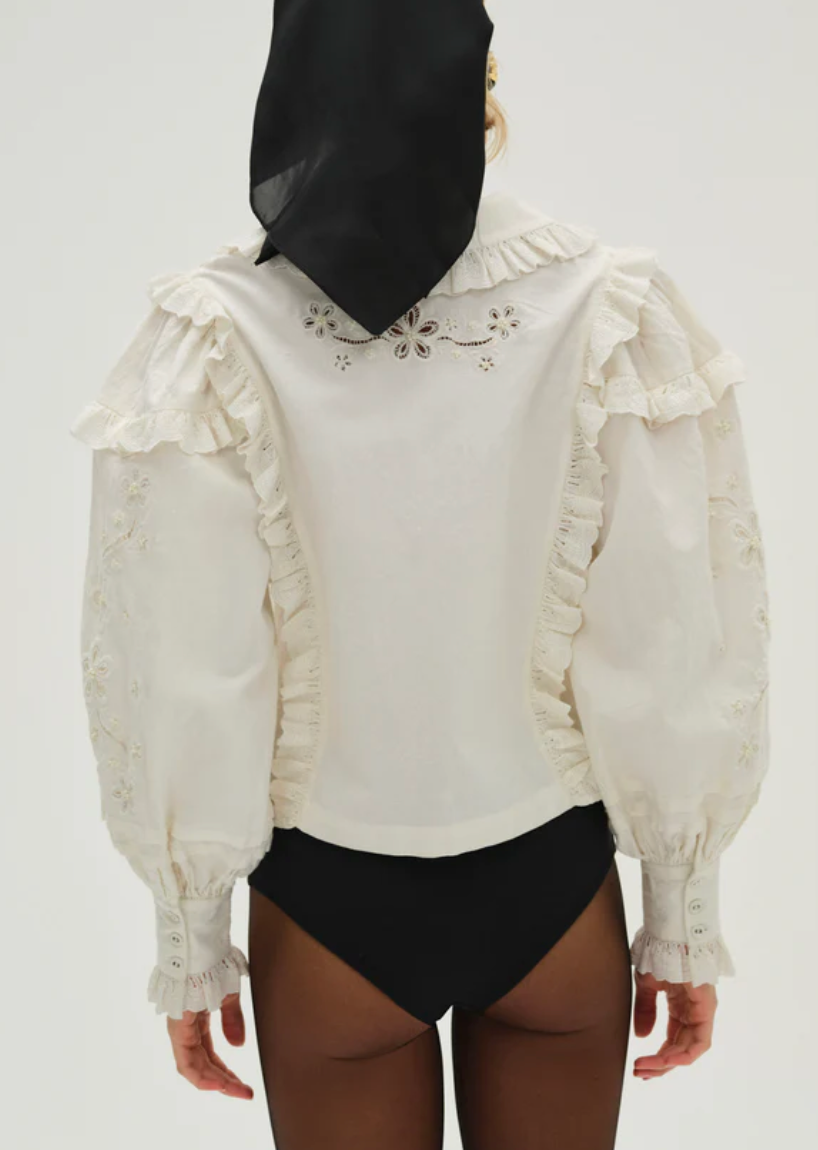 Adelie Embroidered Top by For Love and Lemons