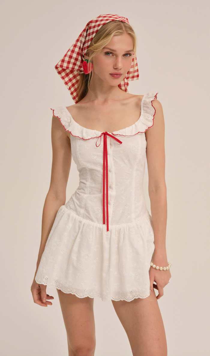 Strawberry Jam Mini Dress by For Love and Lemons
