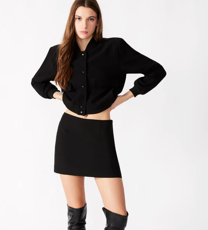 Cindi Black Mini Skirt by Steve Madden