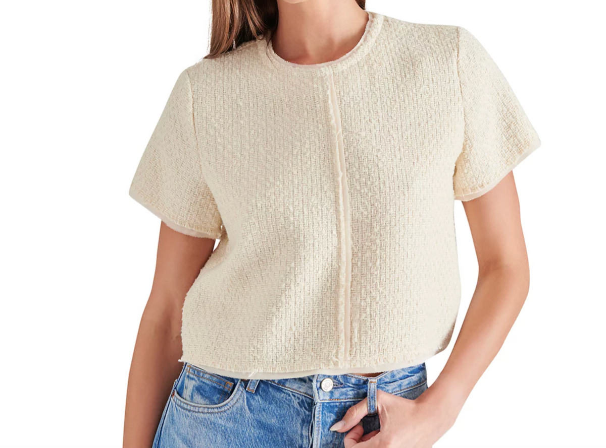 Addie Tweed Top by Steve Madden