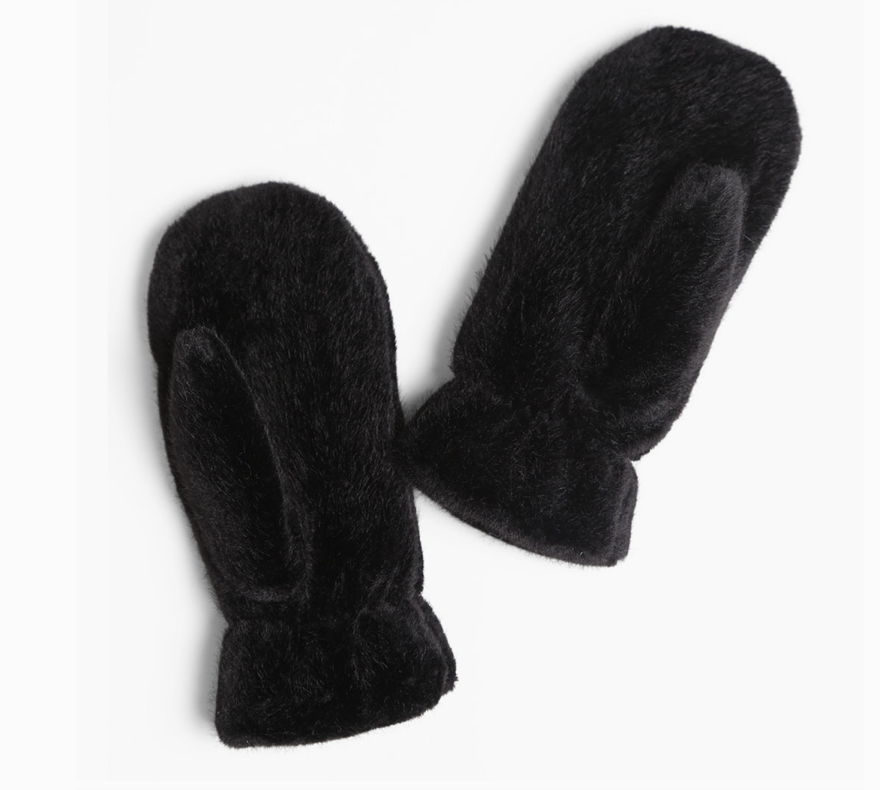 Faux Fur Mittens