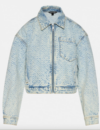 Rhinestone Denim Jacket by Steve Madden