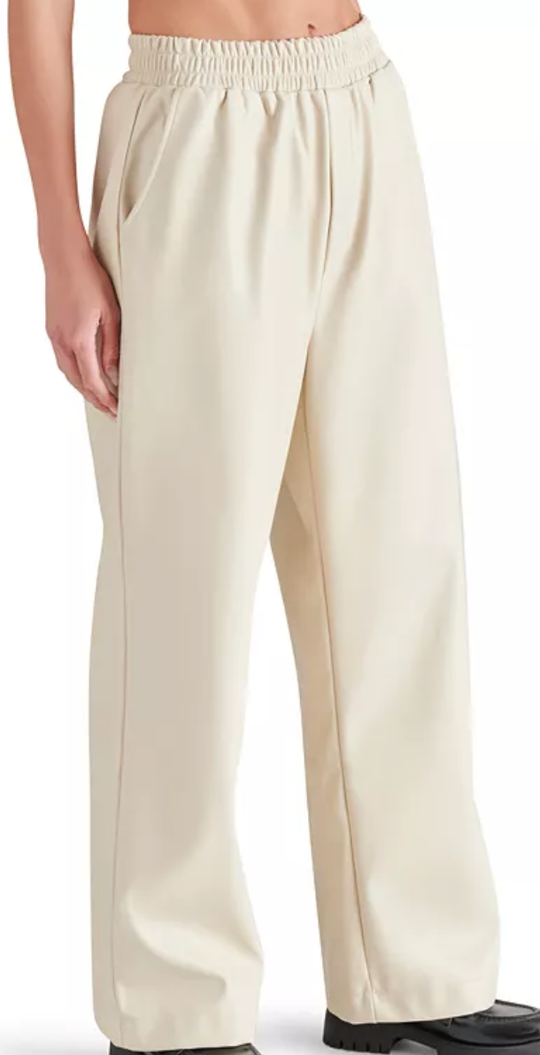 Gilda Bone Vegan Leather Pant by Steve Madden