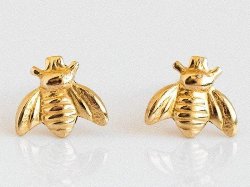 Bee Stud Earrings by Jurate