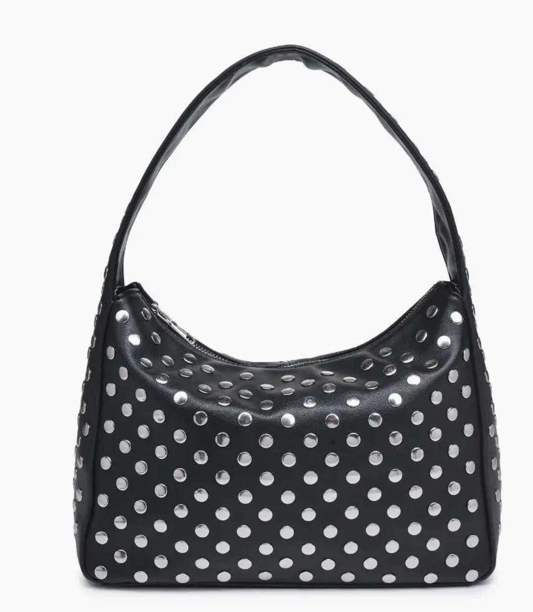 Studded Medium Sized Shoulder Bag