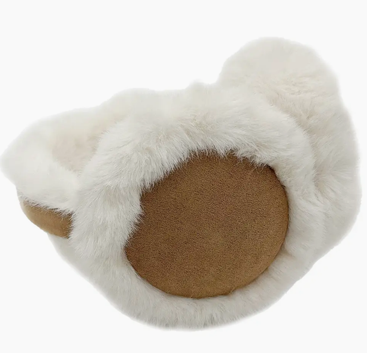 Suede and Faux Fur Ear Muffs