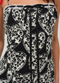 Claire Mini Dress in Black and White by For Love and Lemons