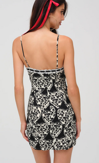 Claire Mini Dress in Black and White by For Love and Lemons