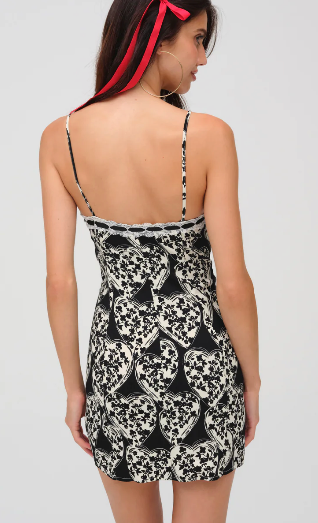 Claire Mini Dress in Black and White by For Love and Lemons