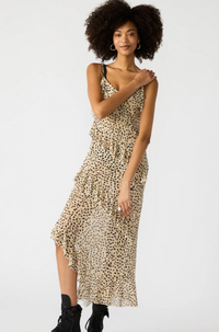 Aida Cheetah Midi Dress by Steve Madden