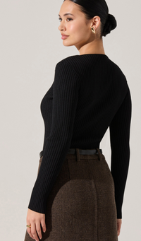 Lynly Sweater in Black by ASTR