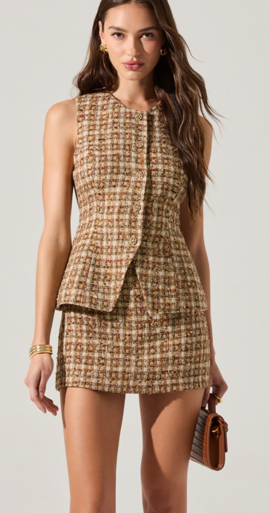 Dilone Plaid Dress by ASTR