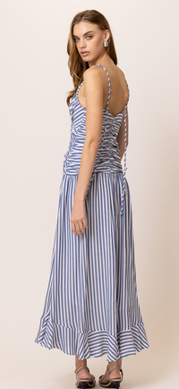 Noah Striped Maxi Dress by Line & Dot