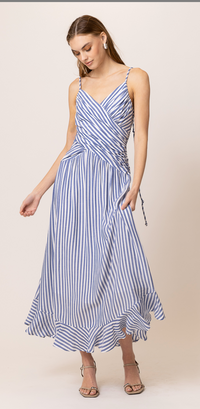 Noah Striped Maxi Dress by Line & Dot