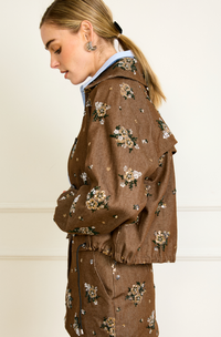 Harriet Sequin Jacket in Brown by Line and Dot