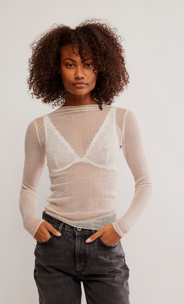 Sheer Long Sleeve Top by Free People