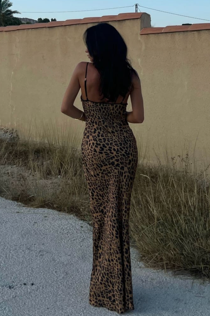 Daytona Leopard Maxi Dress by Rumored