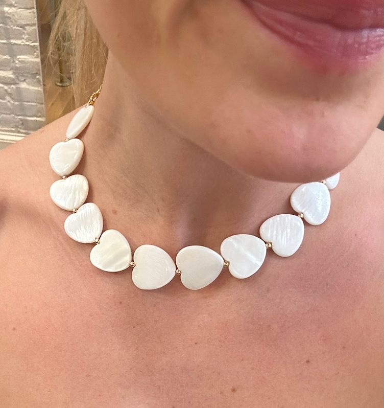 Mother of Pearl Choker by Kimberly Aman