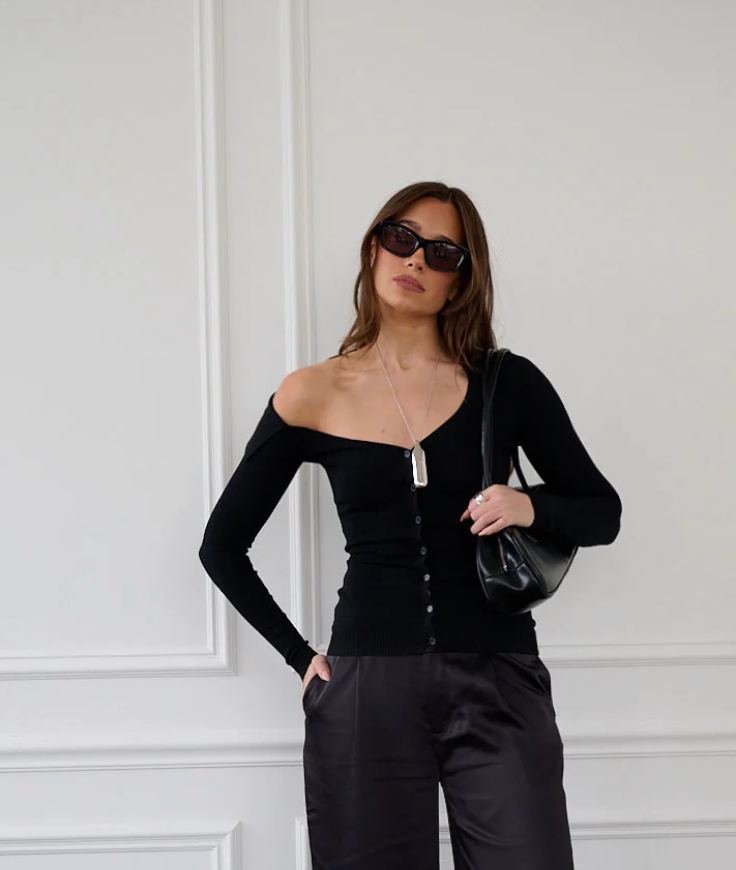 Off the shoulder button down by We Wore What