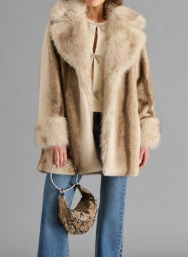 Carmelina Faux Fur Coat by Steve Madden