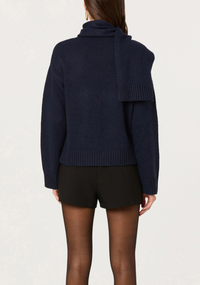 Jackeline Navy Button Down Cardigan by ASTR the Label