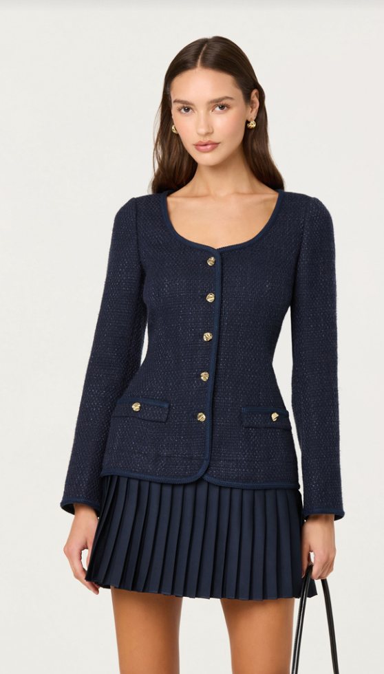 Malorie Vest Dress in Navy by ASTR the Label