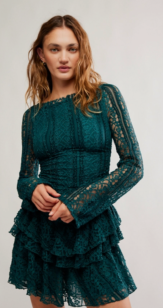 Tabby Lace Mini Dress by Free People