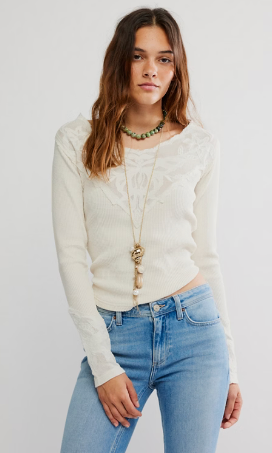 Butterfly Cuff Long Sleeve Top by Free People