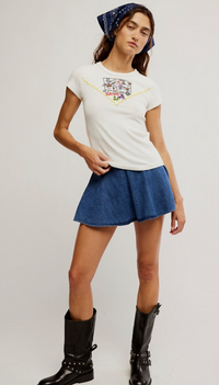 Paradise Found Denim Skort by Free People