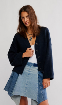 Cool of the Night Button Down Cardigan Sweater by Free People