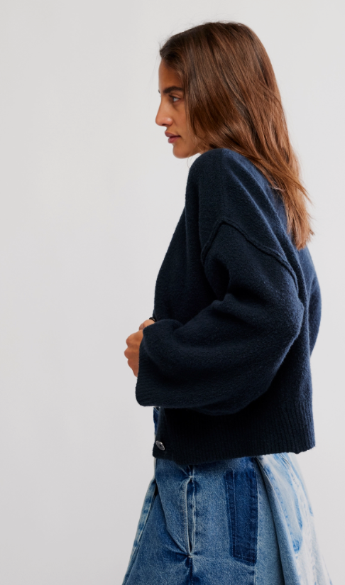 Cool of the Night Button Down Cardigan Sweater by Free People