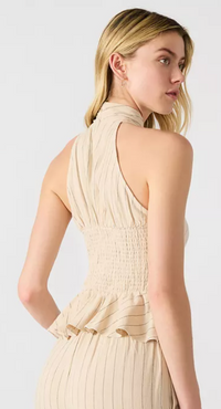 Kosta Linen Halter Top by Steve Madden