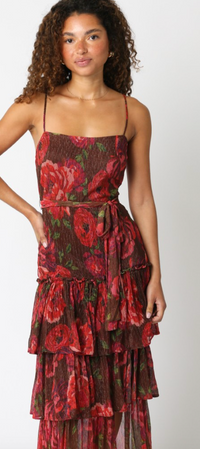 Ruffled Midi Dress