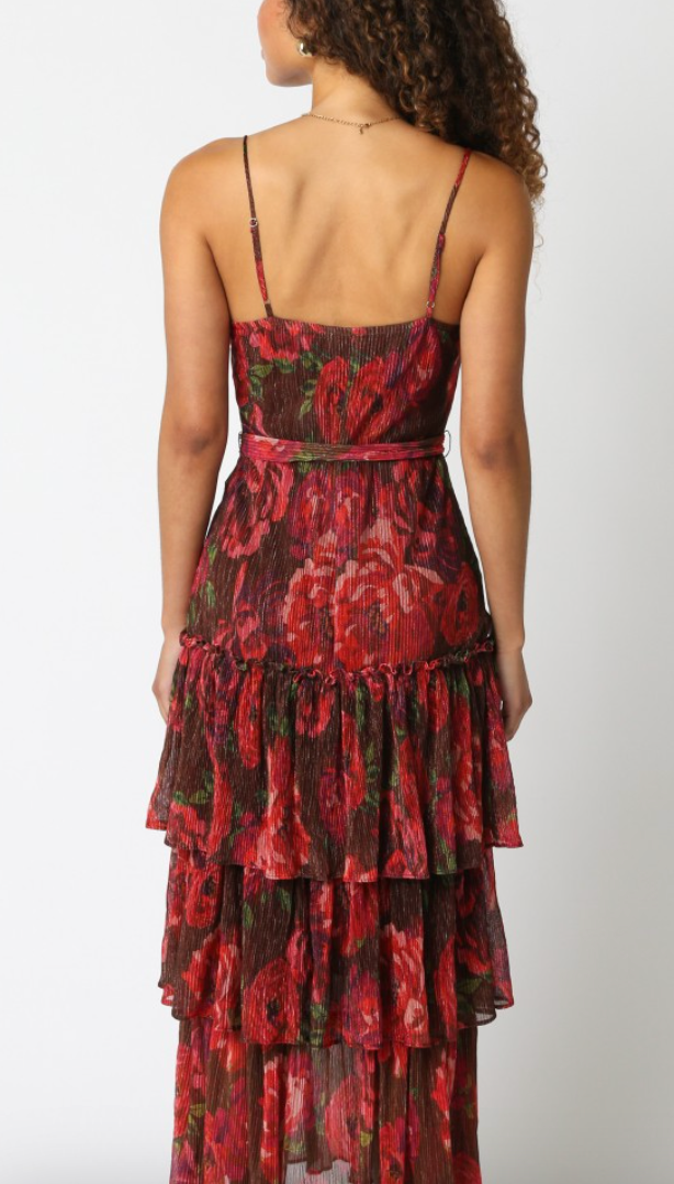 Ruffled Midi Dress