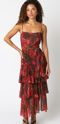 Ruffled Midi Dress