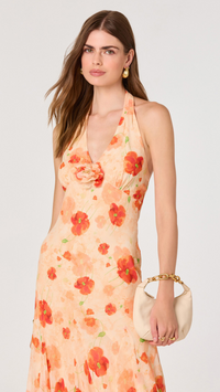 Yasmeen Floral Halter Maxi Dress