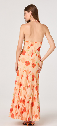 Yasmeen Floral Halter Maxi Dress