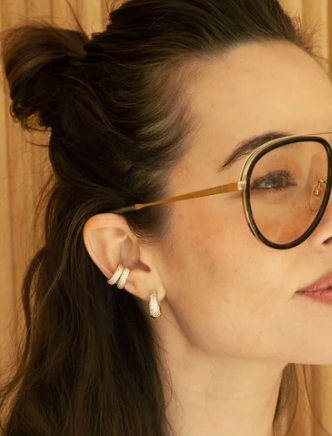 Pave Hoop Earring by Jurate