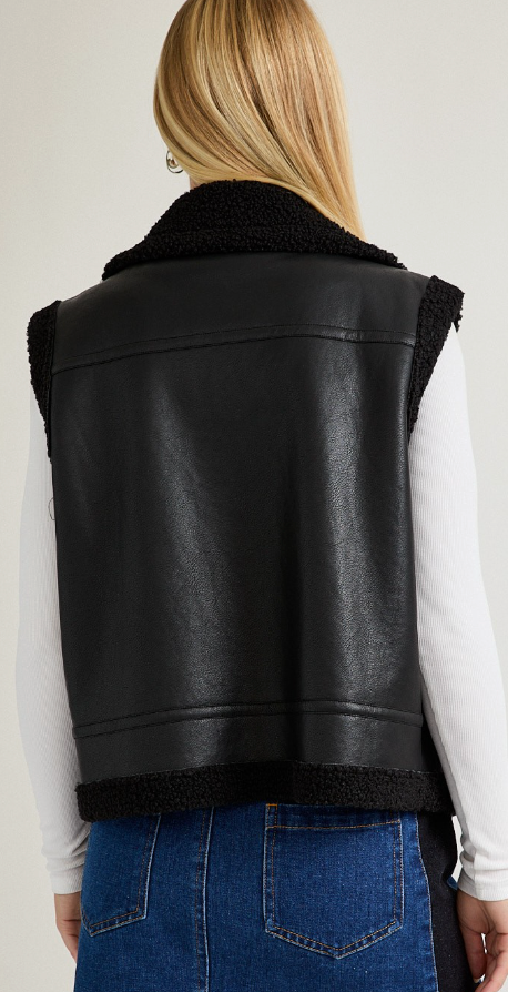 Vegan Leather Vest